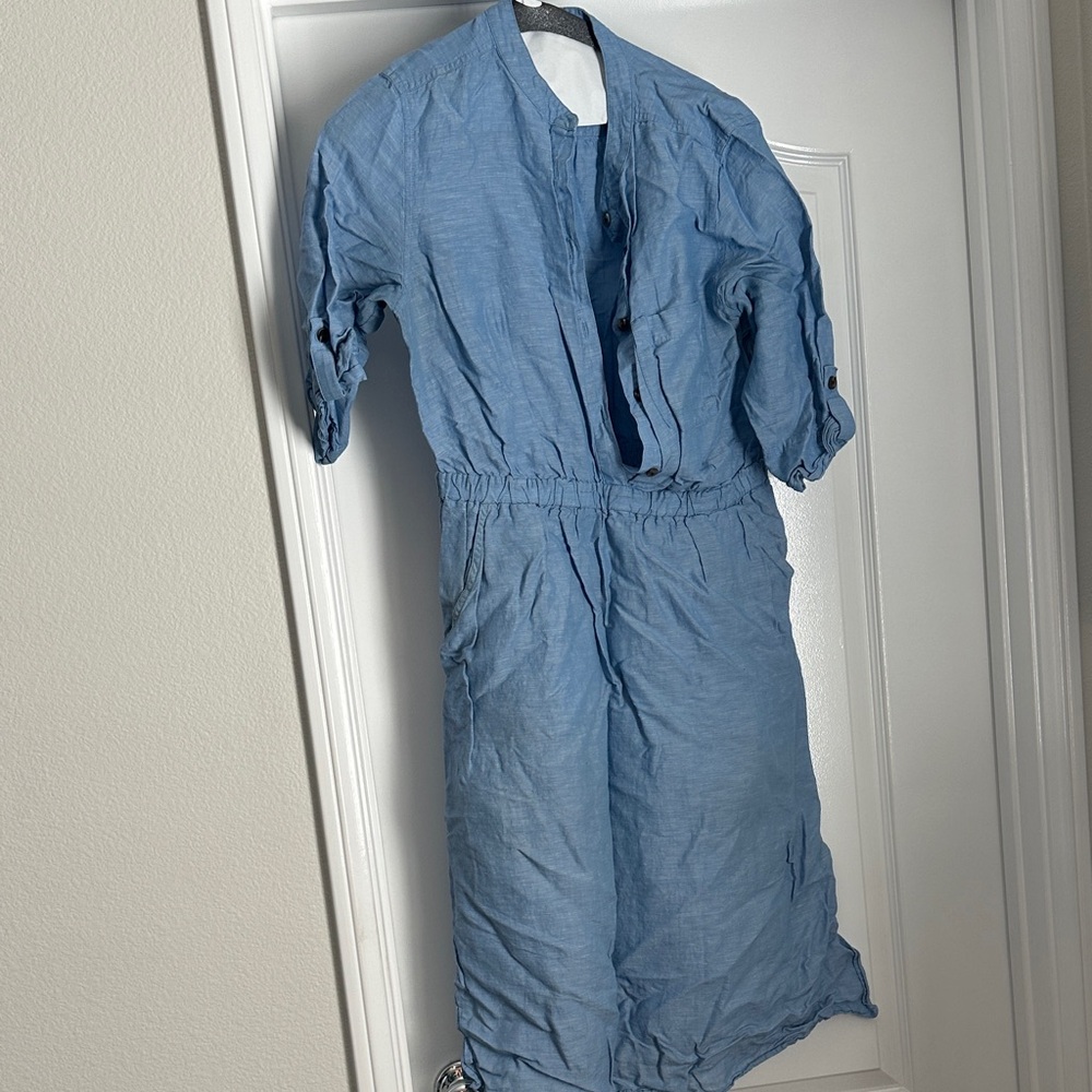 Ann Taylor Sky Blue Casual Dress